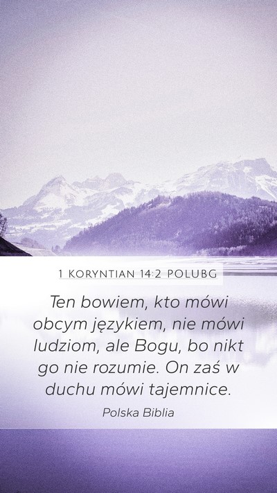 1 Koryntian 14:2 POLUBG Bible Verse Image