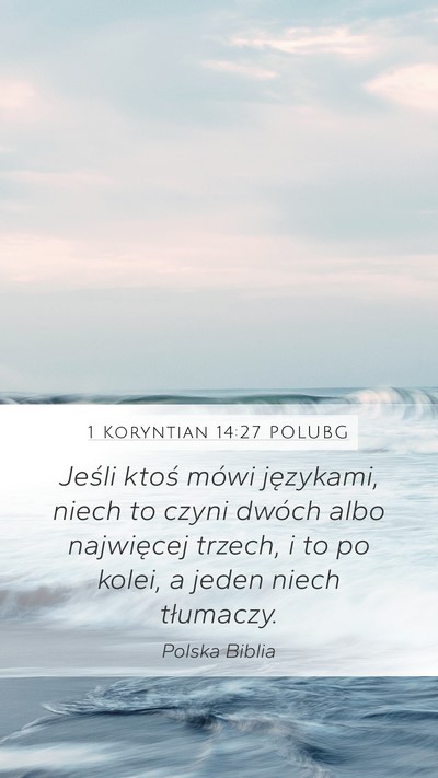 1 Koryntian 14:27 POLUBG Bible Verse Image