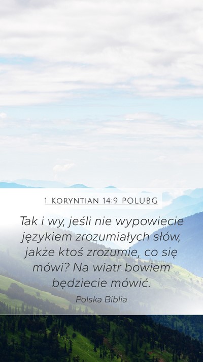 1 Koryntian 14:9 POLUBG Bible Verse Image
