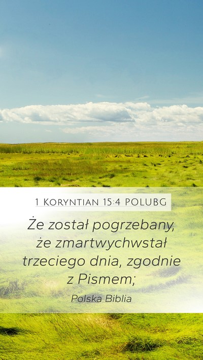 1 Koryntian 15:4 POLUBG Bible Verse Image