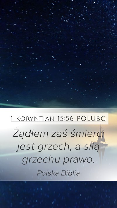 1 Koryntian 15:56 POLUBG Bible Verse Image