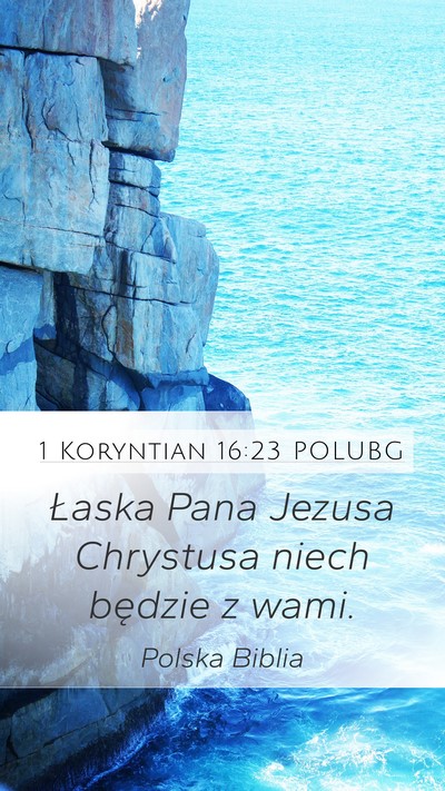 1 Koryntian 16:23 POLUBG Bible Verse Image