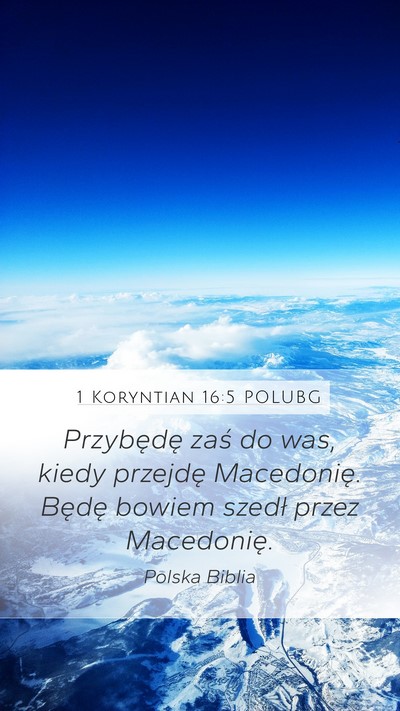 1 Koryntian 16:5 POLUBG Bible Verse Image
