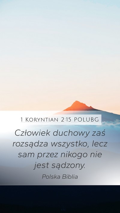 1 Koryntian 2:15 POLUBG Bible Verse Image