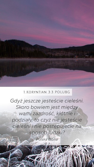 1 Koryntian 3:3 POLUBG Bible Verse Image