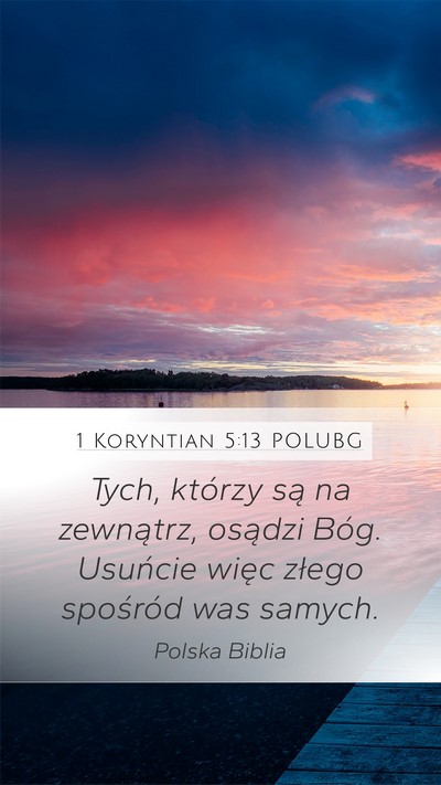 1 Koryntian 5:13 POLUBG Bible Verse Image