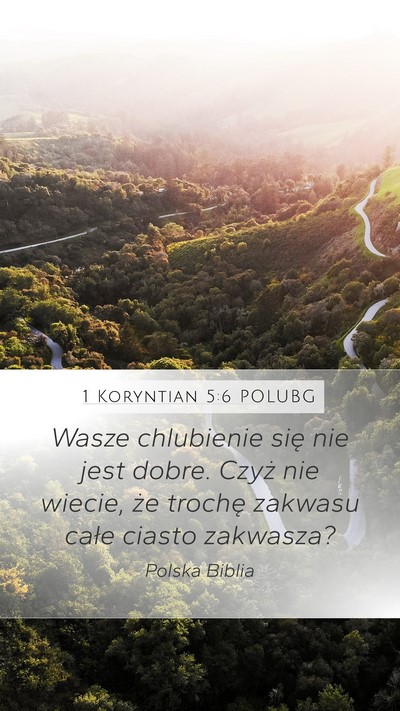 1 Koryntian 5:6 POLUBG Bible Verse Image