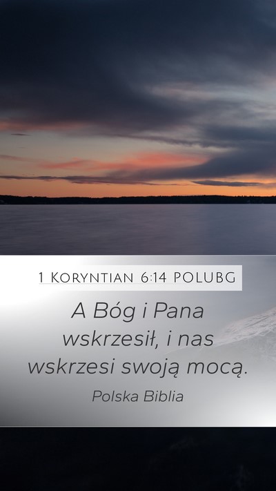 1 Koryntian 6:14 POLUBG Bible Verse Image