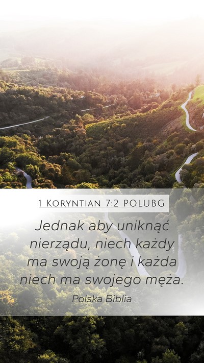 1 Koryntian 7:2 POLUBG Bible Verse Image