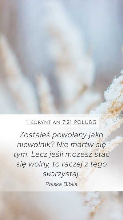 1 Koryntian 7:21 POLUBG Bible Verse Image