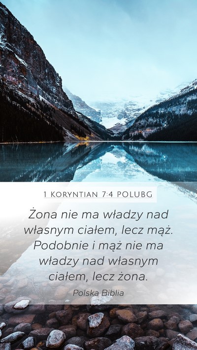 1 Koryntian 7:4 POLUBG Bible Verse Image