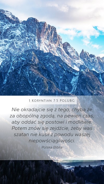 1 Koryntian 7:5 POLUBG Bible Verse Image