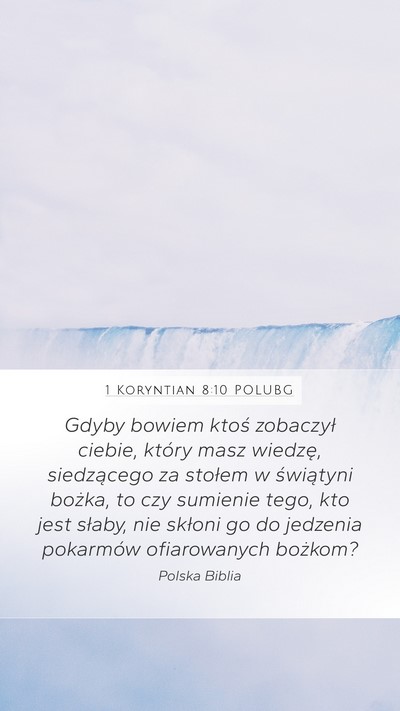 1 Koryntian 8:10 POLUBG Bible Verse Image