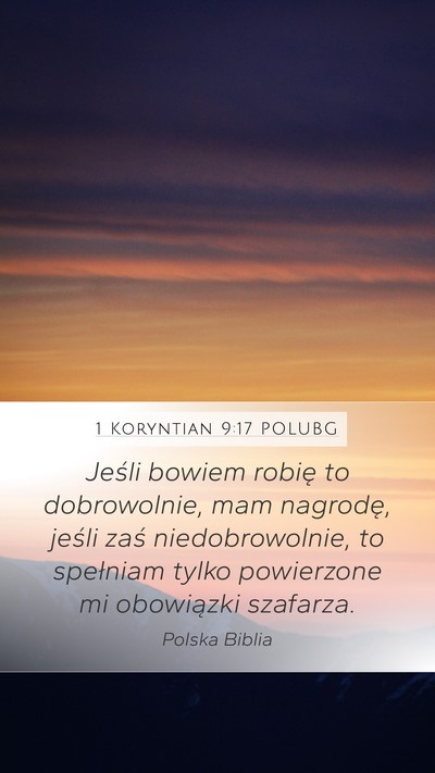 1 Koryntian 9:17 POLUBG Bible Verse Image