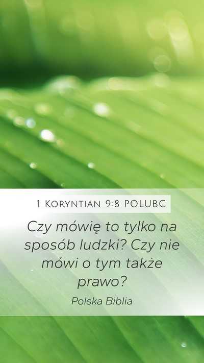 1 Koryntian 9:8 POLUBG Bible Verse Image