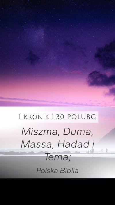 1 Kronik 1:30 POLUBG Bible Verse Image
