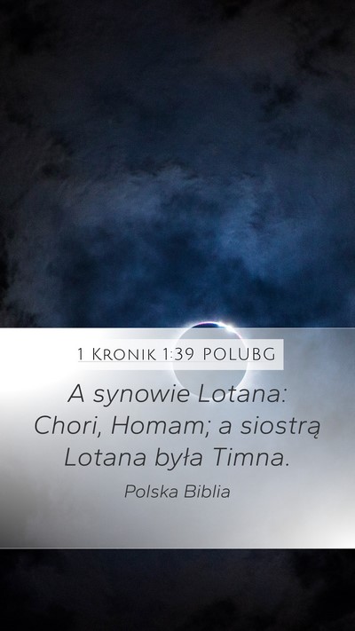 1 Kronik 1:39 POLUBG Bible Verse Image
