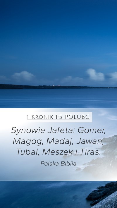 1 Kronik 1:5 POLUBG Bible Verse Image