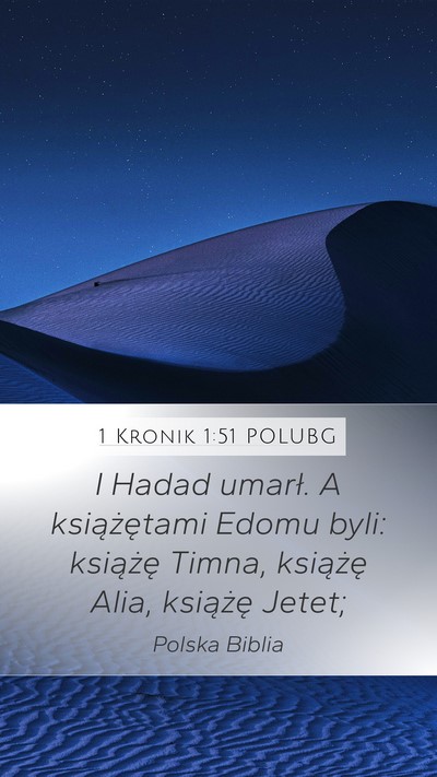 1 Kronik 1:51 POLUBG Bible Verse Image