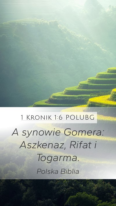 1 Kronik 1:6 POLUBG Bible Verse Image
