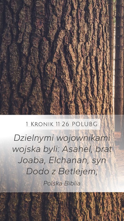 1 Kronik 11:26 POLUBG Bible Verse Image