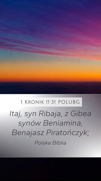 1 Kronik 11:31 POLUBG Bible Verse Image