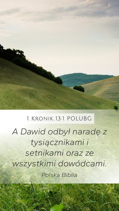 1 Kronik 13:1 POLUBG Bible Verse Image