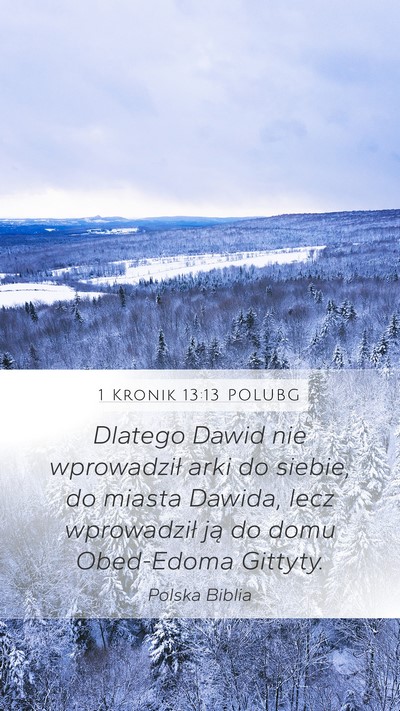 1 Kronik 13:13 POLUBG Bible Verse Image