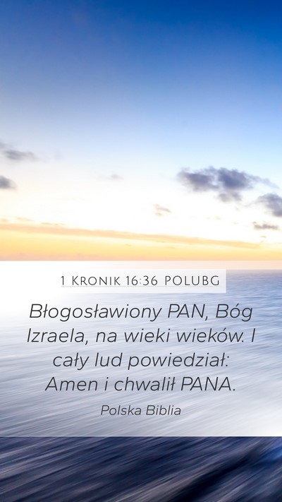 1 Kronik 16:36 POLUBG Bible Verse Image