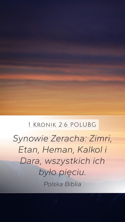 1 Kronik 2:6 POLUBG Bible Verse Image