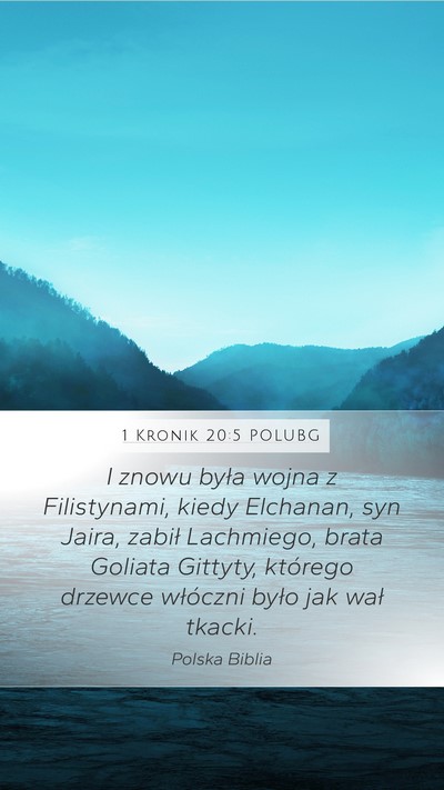 1 Kronik 20:5 POLUBG Bible Verse Image