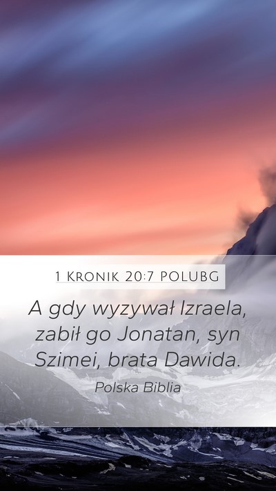 1 Kronik 20:7 POLUBG Bible Verse Image
