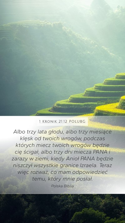 1 Kronik 21:12 POLUBG Bible Verse Image