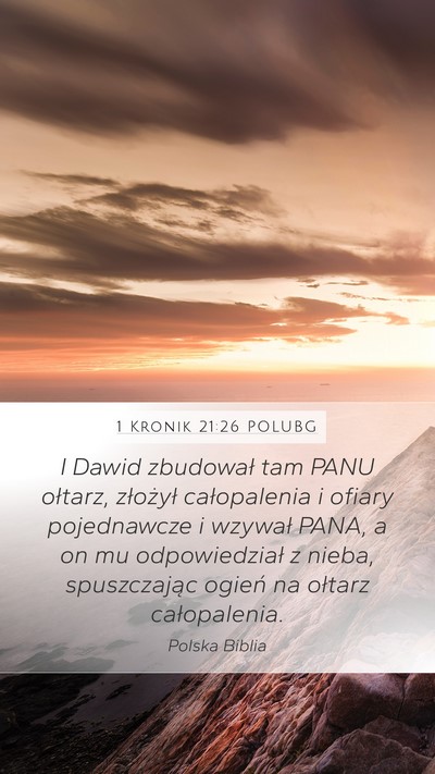 1 Kronik 21:26 POLUBG Bible Verse Image