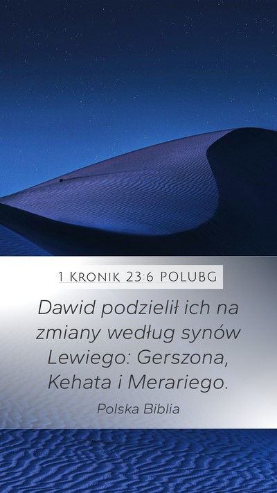1 Kronik 23:6 POLUBG Bible Verse Image
