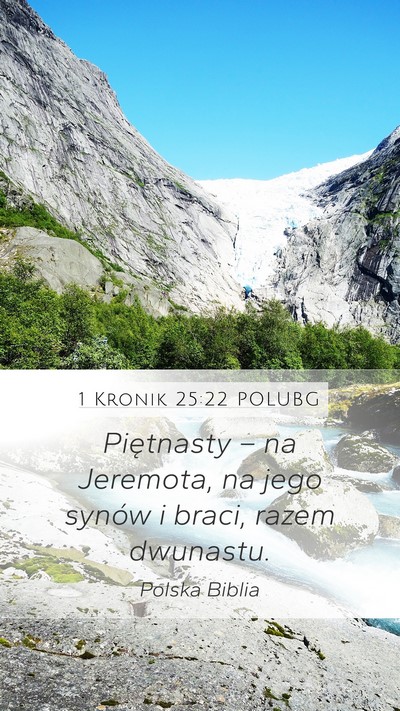 1 Kronik 25:22 POLUBG Bible Verse Image