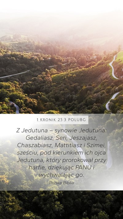 1 Kronik 25:3 POLUBG Bible Verse Image