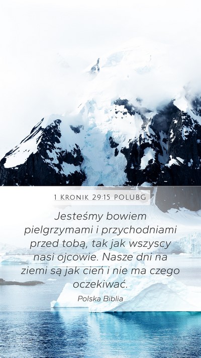 1 Kronik 29:15 POLUBG Bible Verse Image