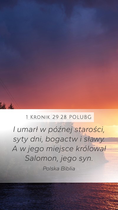 1 Kronik 29:28 POLUBG Bible Verse Image