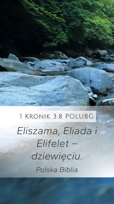 1 Kronik 3:8 POLUBG Mobile Phone Wallpaper - Eliszama, Eliada i Elifelet – - Mobile Bible Verse Wallpaper