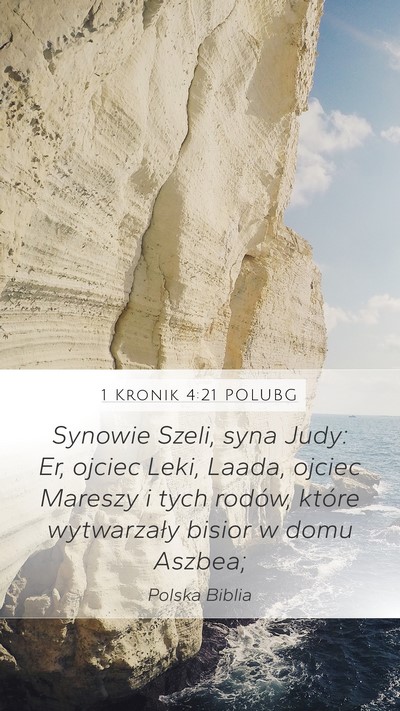 1 Kronik 4:21 POLUBG Bible Verse Image