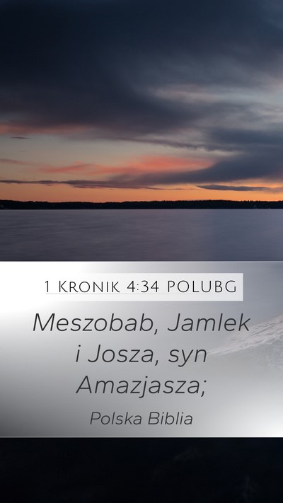 1 Kronik 4:34 POLUBG Bible Verse Image
