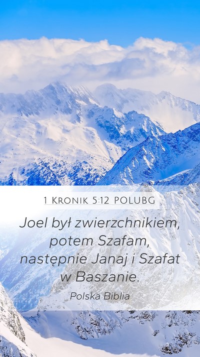 1 Kronik 5:12 POLUBG Mobile Phone Wallpaper - Joel był zwierzchnikiem, potem Szafam, - Mobile Bible Verse Wallpaper