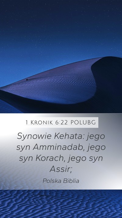 1 Kronik 6:22 POLUBG Bible Verse Image