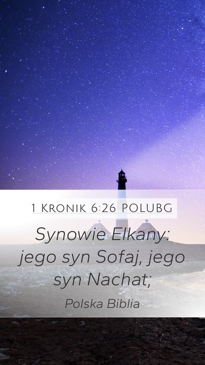 1 Kronik 6:26 POLUBG Bible Verse Image