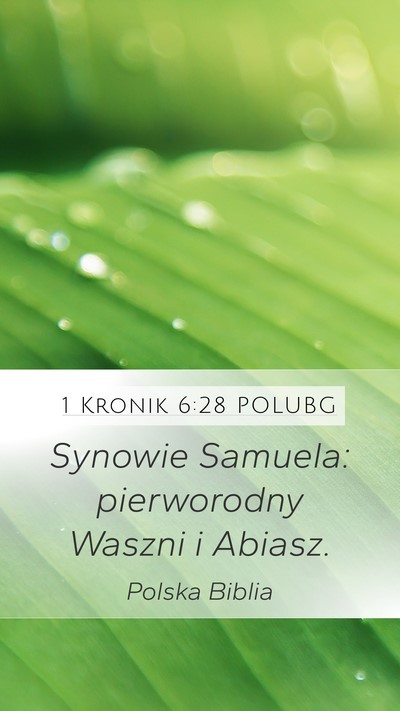 1 Kronik 6:28 POLUBG Bible Verse Image