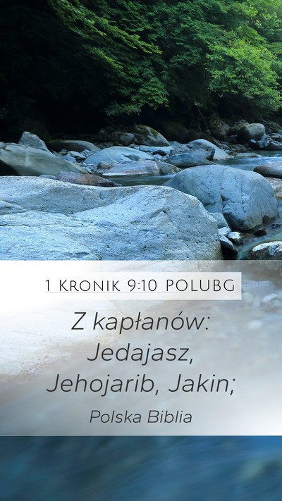 1 Kronik 9:10 POLUBG Bible Verse Image