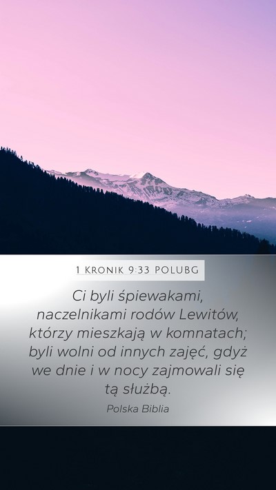 1 Kronik 9:33 POLUBG Bible Verse Image