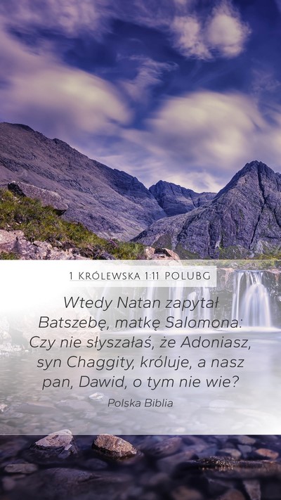 1 Królewska 1:11 POLUBG Bible Verse Image