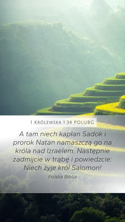 1 Królewska 1:34 POLUBG Bible Verse Image
